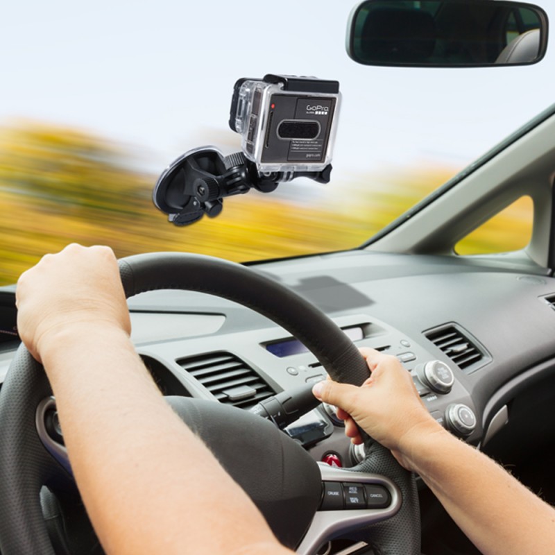 Support Ventouse Voiture + Vis serrage GoPro Hero