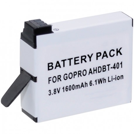 Batterie Li-Ion pour GOPRO 4 Black & Silver.