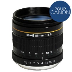 Téléobjectif Opteka 85mm f / 1.8 pour Canon DSLR