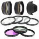 Kit UV CPL FLD Close-Up Grand Angle Telephoto