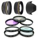 Kit UV CPL FLD Close-Up Grand Angle Telephoto