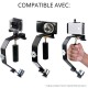 Kit Stabilisateur Manuel Pour Caméra D'action ou Smartphone