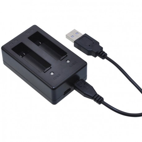 Chargeur double pour GoPro Hero 4 Silver & Black.